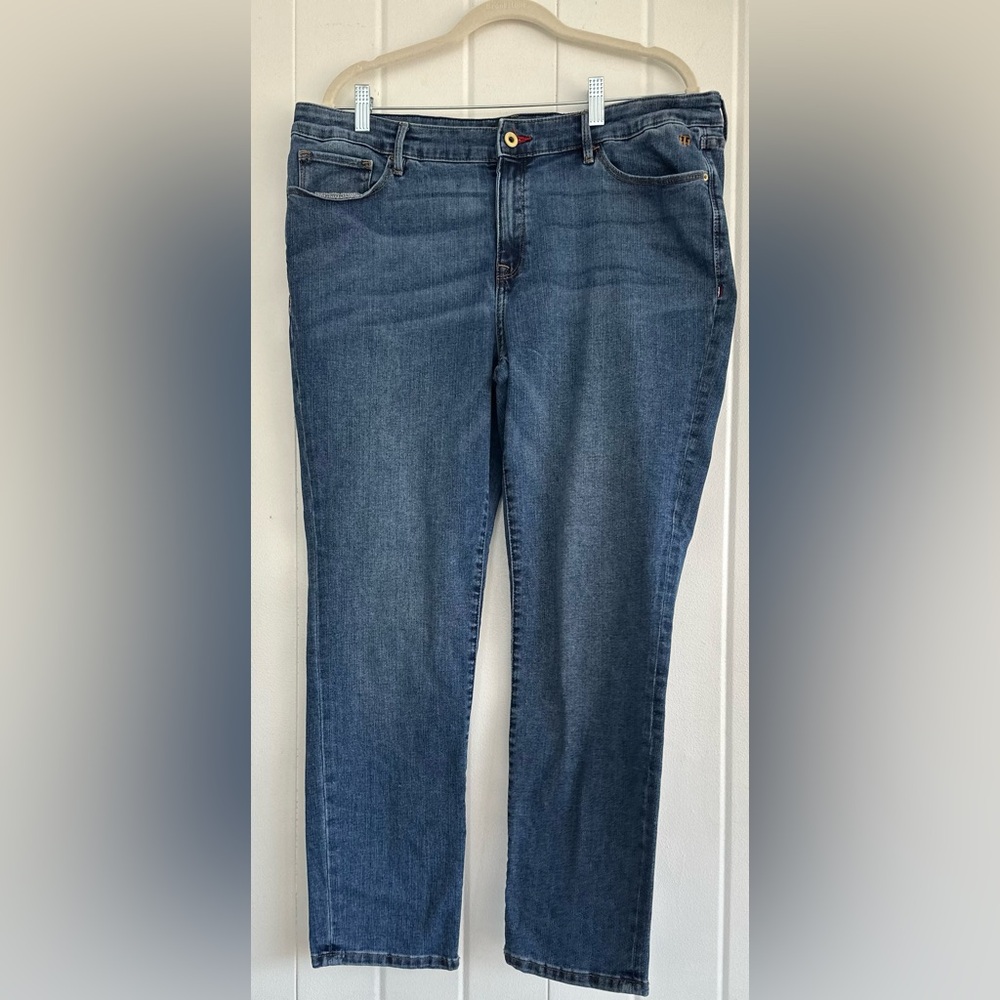 Tommy Hilfiger Jeans Women's Size 16 Raleigh Mid Rise Skinny Blue
